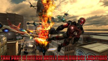 Superhero Flying Iron City скриншот 2