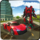 Future Flying Robot Real Car T Zeichen