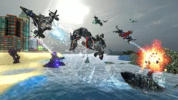 Real Robot Shark Simulator ảnh chụp màn hình 1