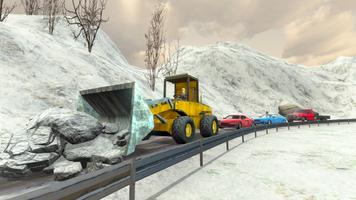 Snow Plow Excavator Crane Rescue Mission 3D captura de pantalla 1