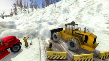 Snow Plow Excavator Crane Rescue Mission 3D captura de pantalla 2