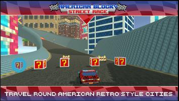 برنامه‌نما American Blocky Street Race عکس از صفحه