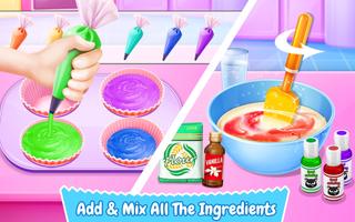 Cupcake Maker! Rainbow Chef اسکرین شاٹ 1