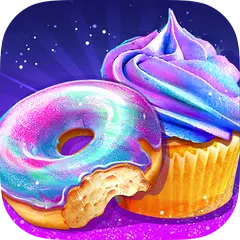 Rainbow Galaxy Mirror Desserts Maker Cooking Games APK download