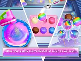 Rainbow Galaxy Mirror Desserts Maker Cooking Games скриншот 2