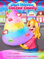 Carnival Fair Food - Sweet Rainbow Cotton Candy Affiche