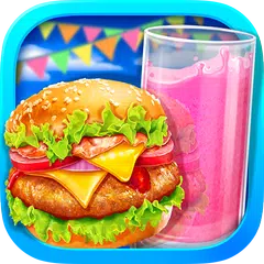 Fast Food - Hamburger & Icy Juice Fun