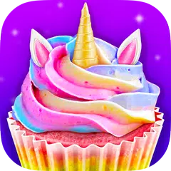 Unicorn Food - Sweet Rainbow Cupcake Desserts APK download
