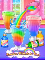 Unicorn Ice Cream Milkshake - Super Ice Drink الملصق