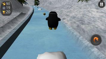 Penguin Roller Skate Race 3D captura de pantalla 1