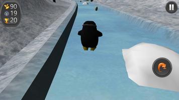 Penguin Roller Skate Race 3D captura de pantalla 2