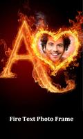 FIRE TEXT PHOTO FRAME تصوير الشاشة 1