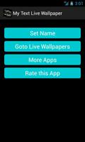 My Text Live Wallpaper ảnh chụp màn hình 1