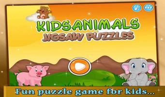 Kids Animals Jigsaw Puzzle plakat