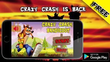 Crazy Crash Fox Bandicoot 海报