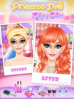 Pink Princess Makeover: Fashion Doll Salon Game screenshot 2