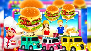 Food Truck Overcooked! Cooking Game Affiche