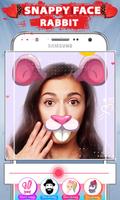 Snappy Rabbit Face Camera Affiche