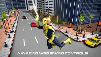 Flying Spider Hero Game 2017: City Battle Affiche