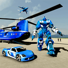 Juego policial Transform Robot Car Transport icono