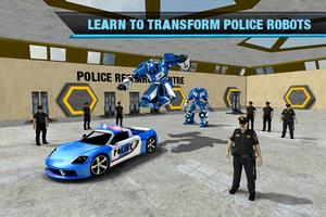 Juego policial Transform Robot Car Transport captura de pantalla 1