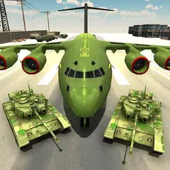 US Army Transport Game - Army Cargo Plane &amp; Tanks