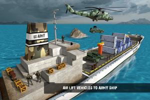 US Army Transport Game - Ship Driving Simulator اسکرین شاٹ 1