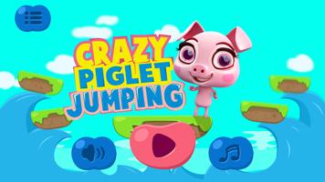 Crazy Piglet Jumping & Flying โปสเตอร์