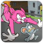 Crazy Pink Cat - Run & Shoot ไอคอน