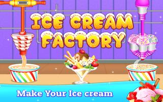 Ice Cream Maker Factory Game Affiche