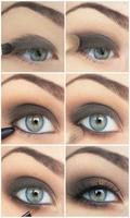 Eye Makeup Steps Affiche