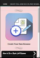 Create Your Own Resume الملصق