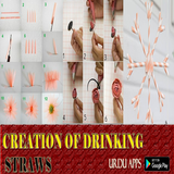 آیکون‌ DIY CREATION OF DRINKING STRAWS