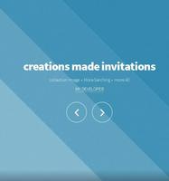 creations made invitations poster