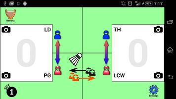 ScoreIt Badminton capture d'écran 1