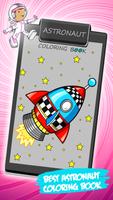 Astronaut Coloring Book پوسٹر