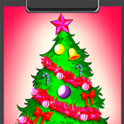 ikon mewarnai pohon natal