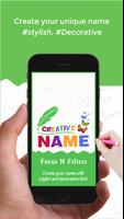 Creative Name Art - Focus N Filter Affiche