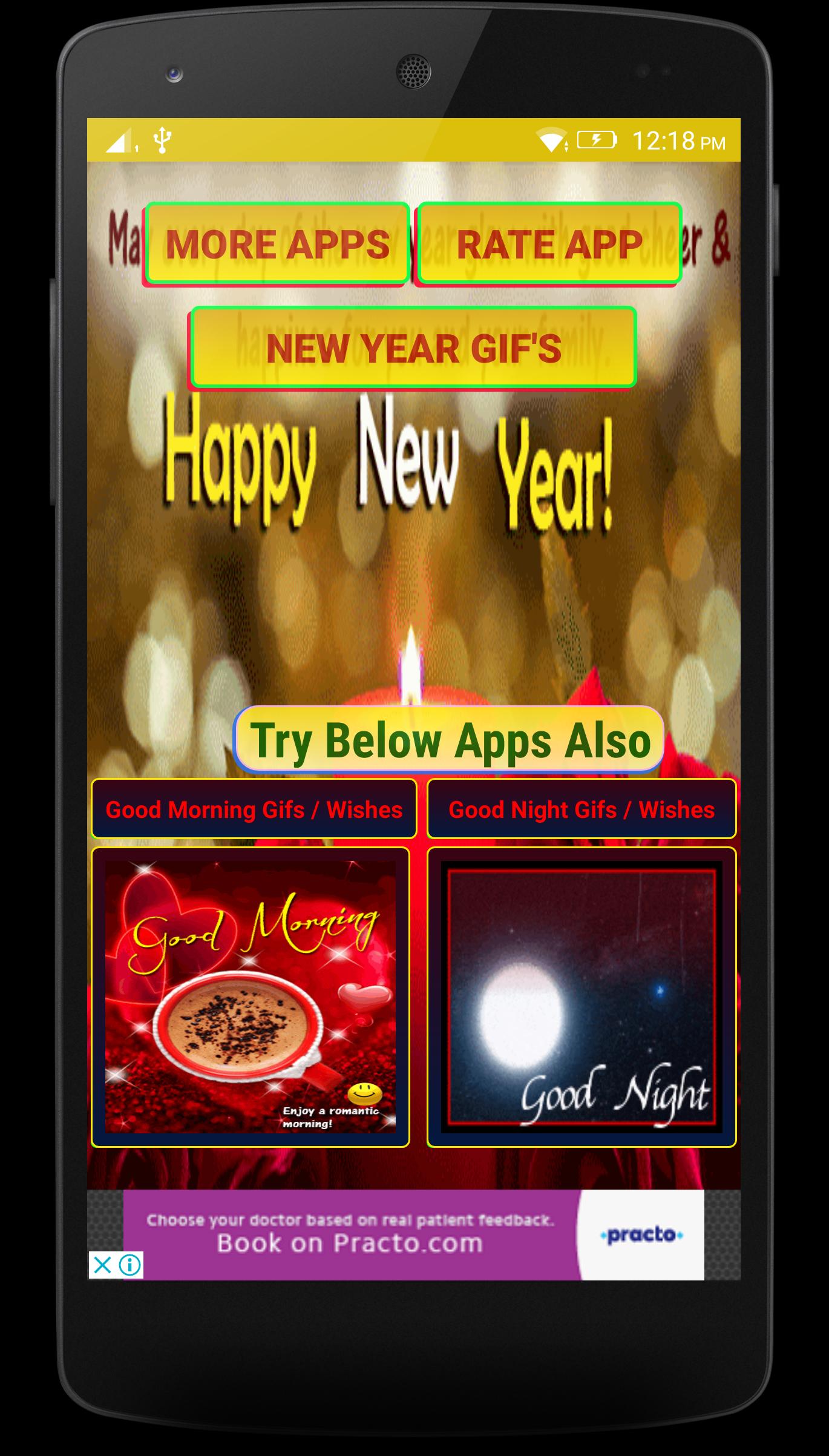 2018 Happy New Year Wishes And Gifs For Android Apk Download