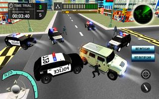 Bank Robbery Crime Police - Chasing Shooting Game capture d'écran 1