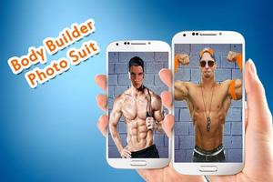 Body Builder Photo Suit Affiche