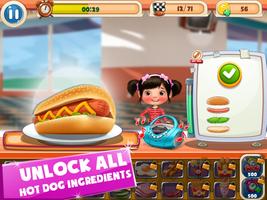 Hotdog Chef Cooking Games Sausage Fast Food game Affiche