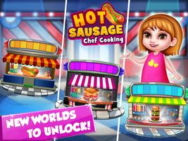 Hotdog Chef Cooking Games Sausage Fast Food game capture d'écran 2