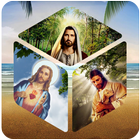 Jesus 3D Cube Live Wallpaper icono