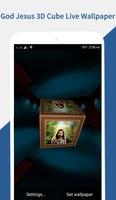 Jesus 3D Cube Live Wallpaper captura de pantalla 2