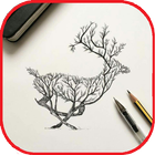 Creative Art Drawing Ideas ไอคอน