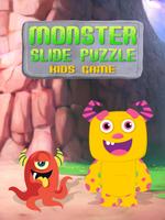 Monster Slide Puzzle Kids Game Affiche