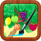 Fruits Coloring Book For Kids icône