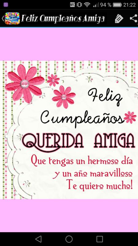 android 用の feliz cumpleaños amiga apk をダウンロード