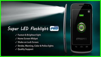 Super LED Flashlight Power Pro Plakat